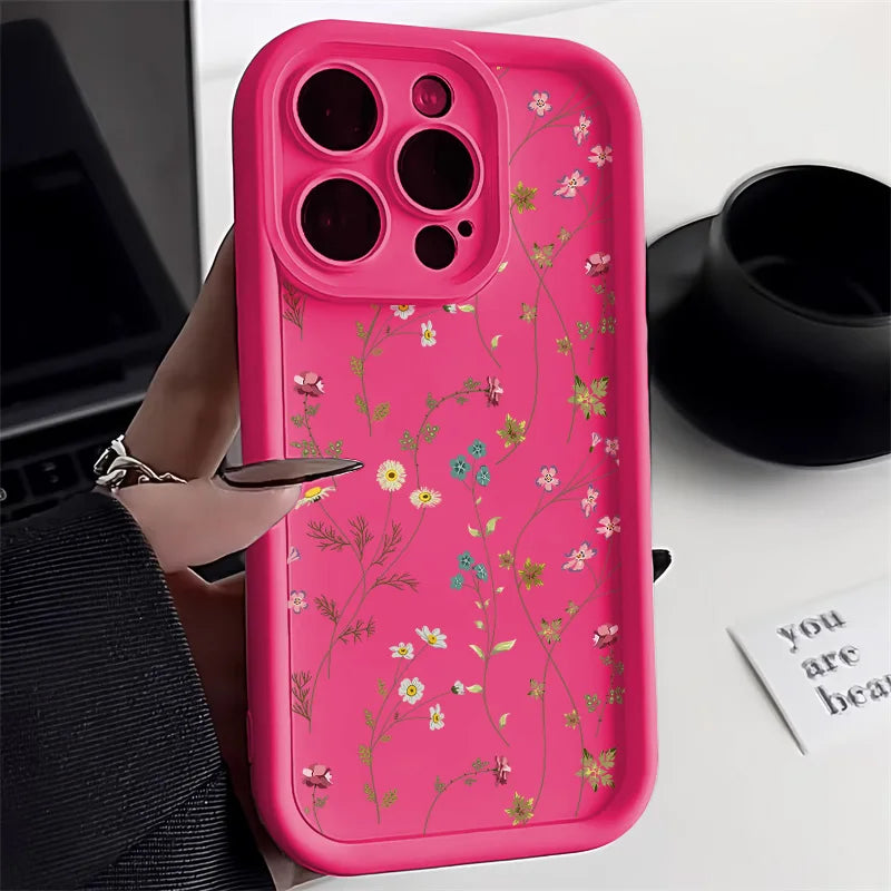 Telefoon Case voor iPhone met Bloemenprint 10