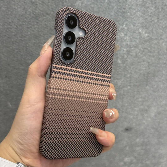 Telefoonhoes voor Samsung Galaxy S25 S24 Plus Ultra met Koolstofvezel Patroon 0