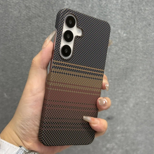 Telefoonhoes voor Samsung Galaxy S25 S24 Plus Ultra met Koolstofvezel Patroon 2