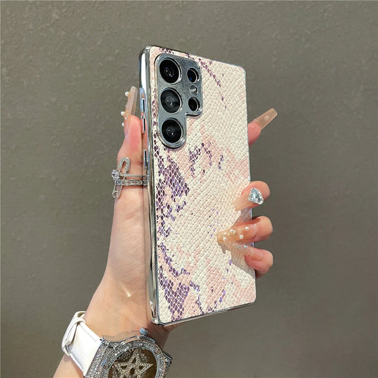 Telefoonhoes voor Samsung Galaxy S25 Ultra Luxe Slangenhuid Textuur 3