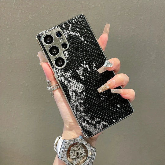 Telefoonhoes voor Samsung Galaxy S25 Ultra Luxe Slangenhuid Textuur 7