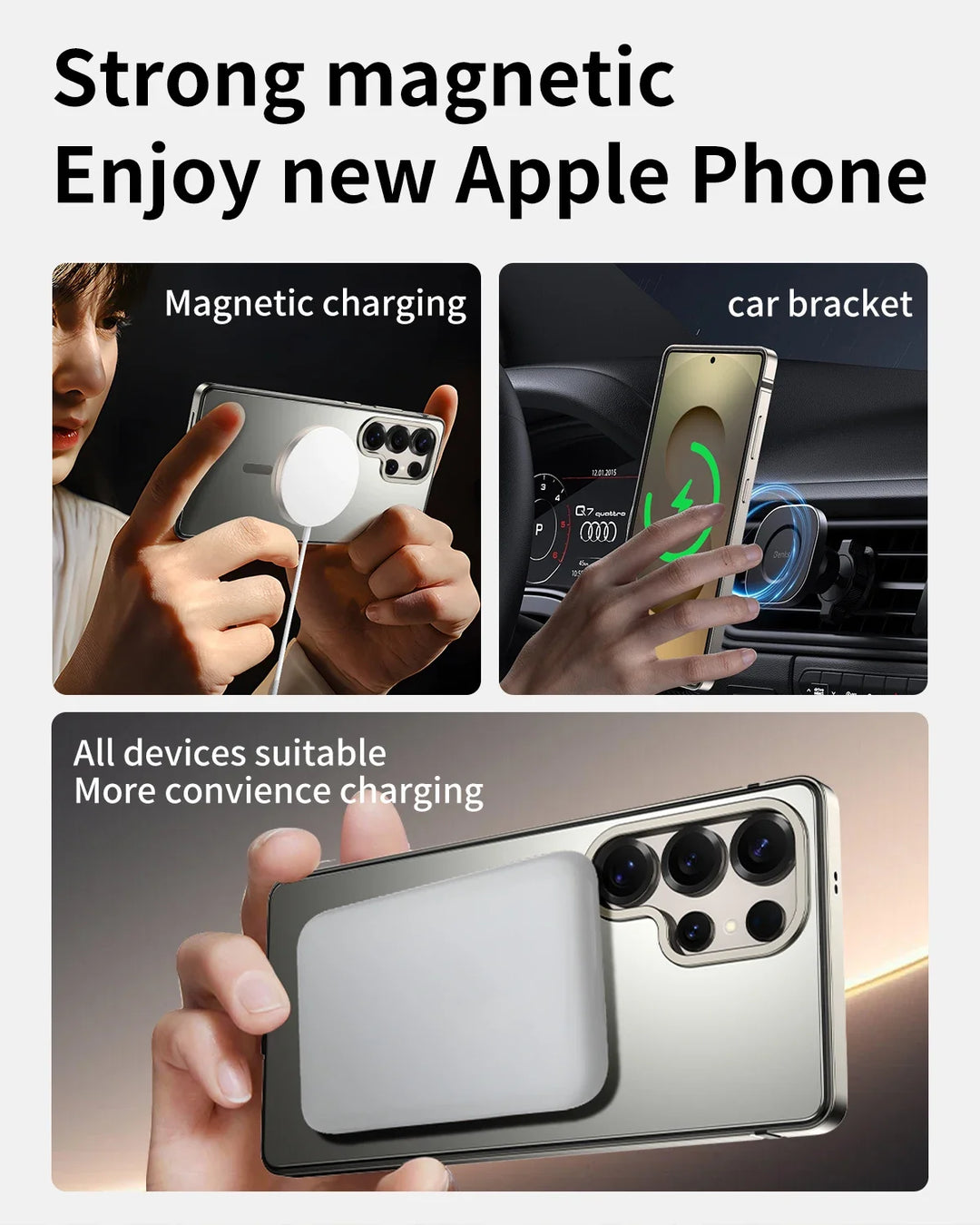 Telefoonhoes voor Samsung Galaxy S25 Ultra Metalen Bescherming 3