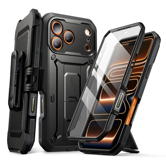 Telefoonhoes voor iPhone 17 Pro Max Robuust met Schermbeschermer 0