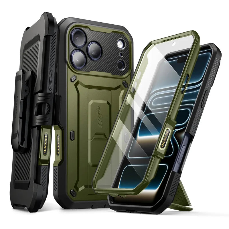 Telefoonhoes voor iPhone 17 Pro Max Robuust met Schermbeschermer 9