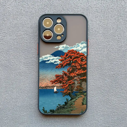 Telefoonhoes voor iPhone met Uniek Landschap Ontwerp 11
