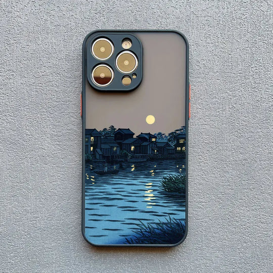 Telefoonhoes voor iPhone met Uniek Landschap Ontwerp 12