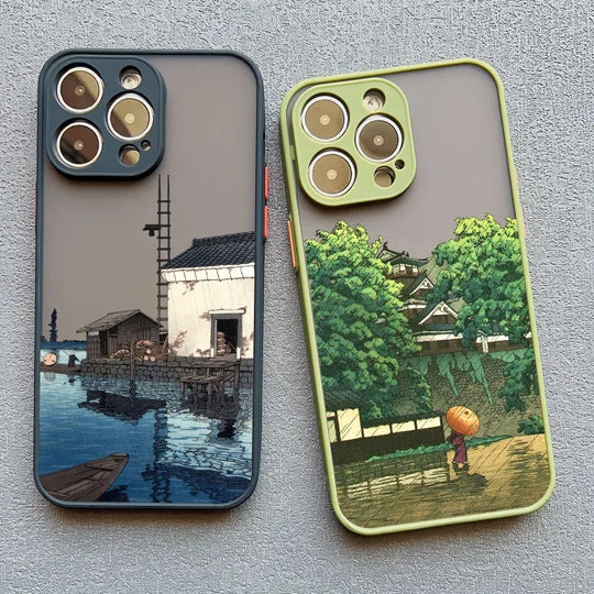 Telefoonhoes voor iPhone met Uniek Landschap Ontwerp 2