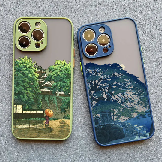 Telefoonhoes voor iPhone met Uniek Landschap Ontwerp 4
