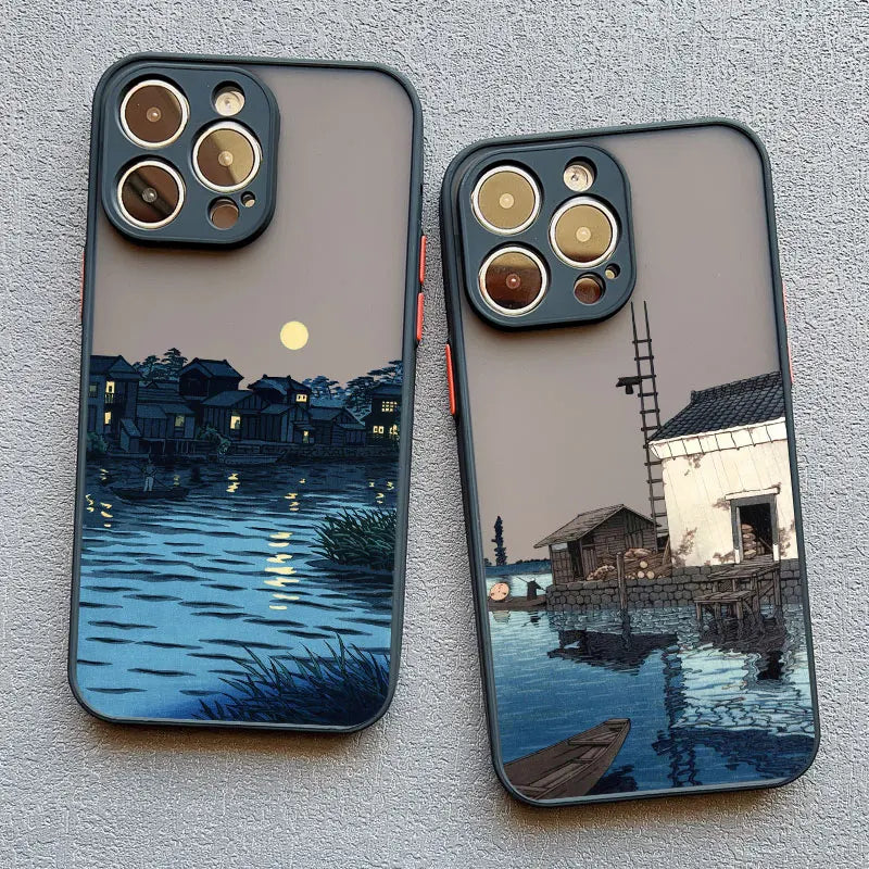 Telefoonhoes voor iPhone met Uniek Landschap Ontwerp 5