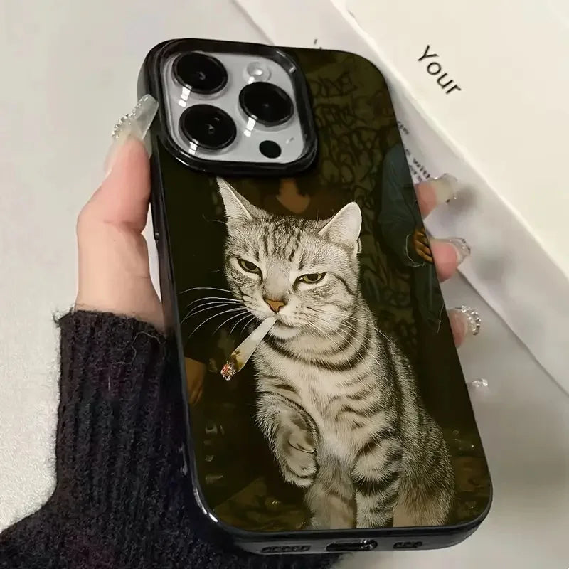 Telefoonhoesje iPhone met Roken Katten Design Speels en Beschermend 1