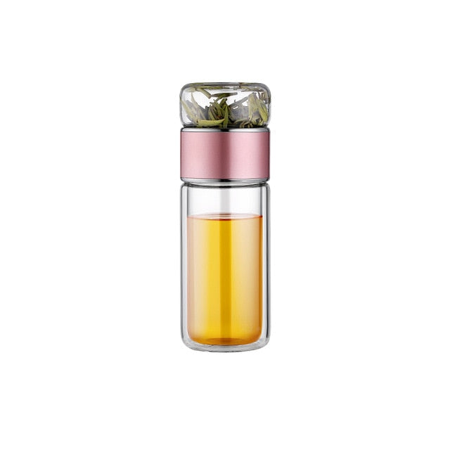 Thee Infuser Fles 2-in-1 voor Thuis en Onderweg 0