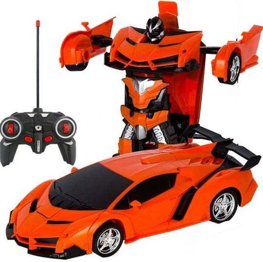 Transformatorauto met afstandsbediening voor kinderen 4
