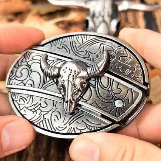 Unisex Cowboyriem Met Metalen Ovale Gesp 0