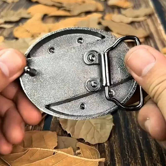 Unisex Cowboyriem Met Metalen Ovale Gesp 3