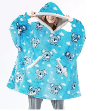 Unisex Hooded Deken voor Comfort en Warmte 12