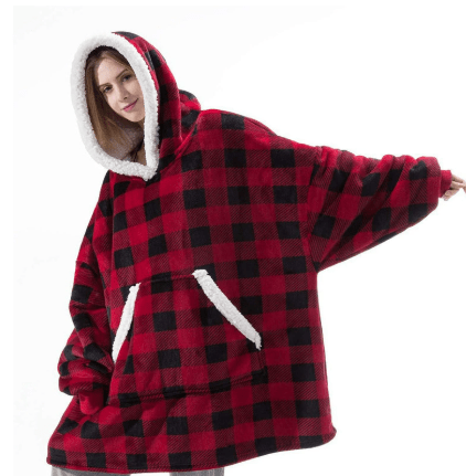 Unisex Hooded Deken voor Comfort en Warmte 2