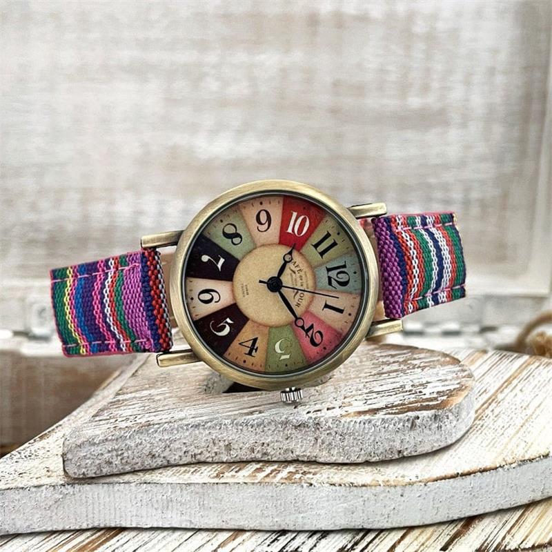 Unisex Horloge Vintage Design met Gevlochten Armband 5