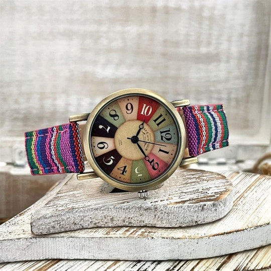 Unisex Horloge Vintage Design met Gevlochten Armband 5
