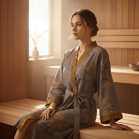 Unisex Kimono Badjas Retro Stijl 8