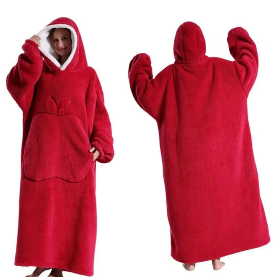 Unisex Oversized Fleece Hoodie voor Comfortabele Ontspanning 4