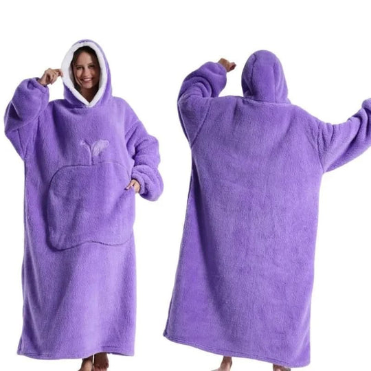 Unisex Oversized Fleece Hoodie voor Comfortabele Ontspanning 5