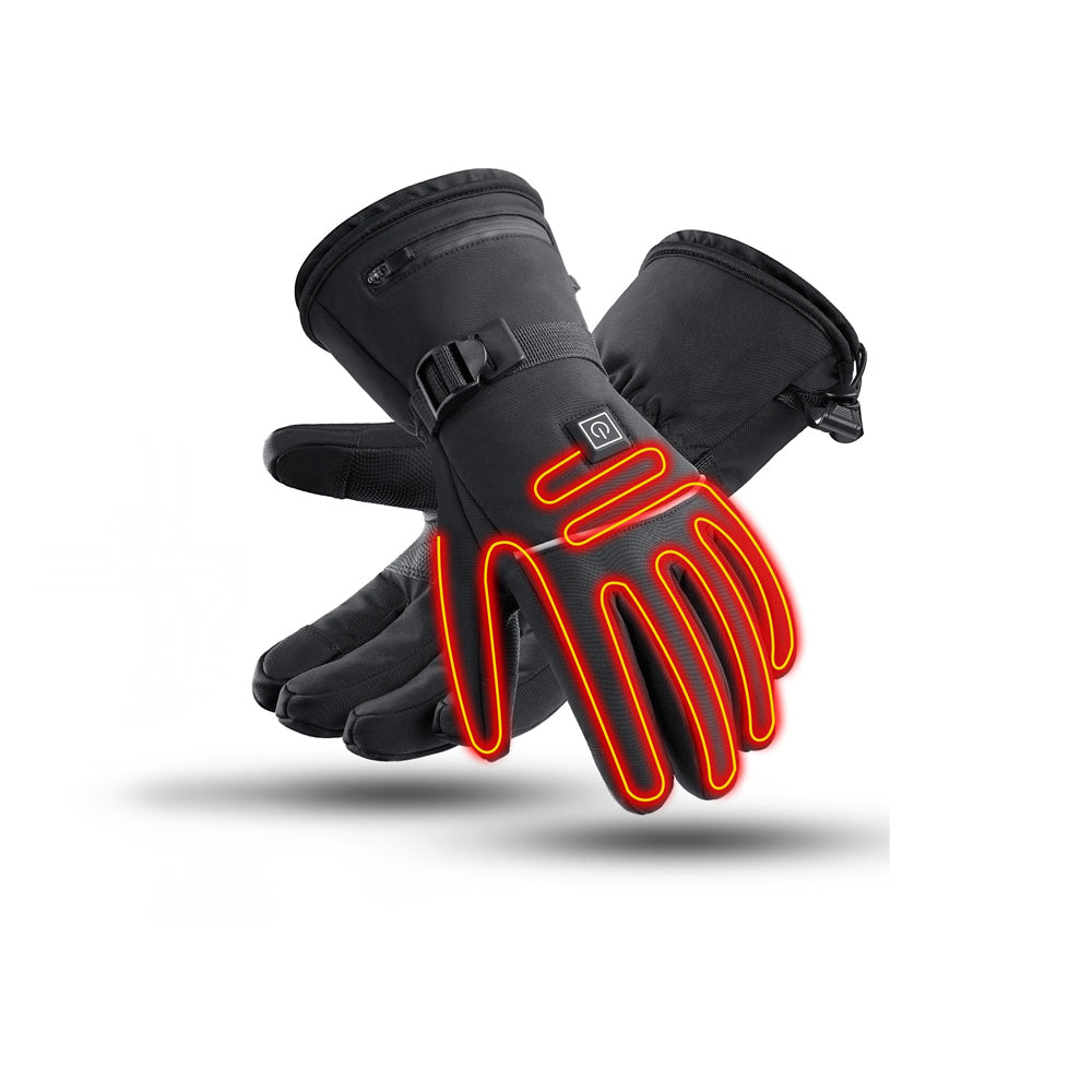 Unisex Verwarmde Handschoenen met Touchscreenfunctie en Waterdicht Ontwerp 0