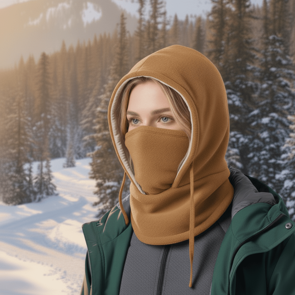Unisex Wintermuts Winddicht met Afneembare Nekflap 6