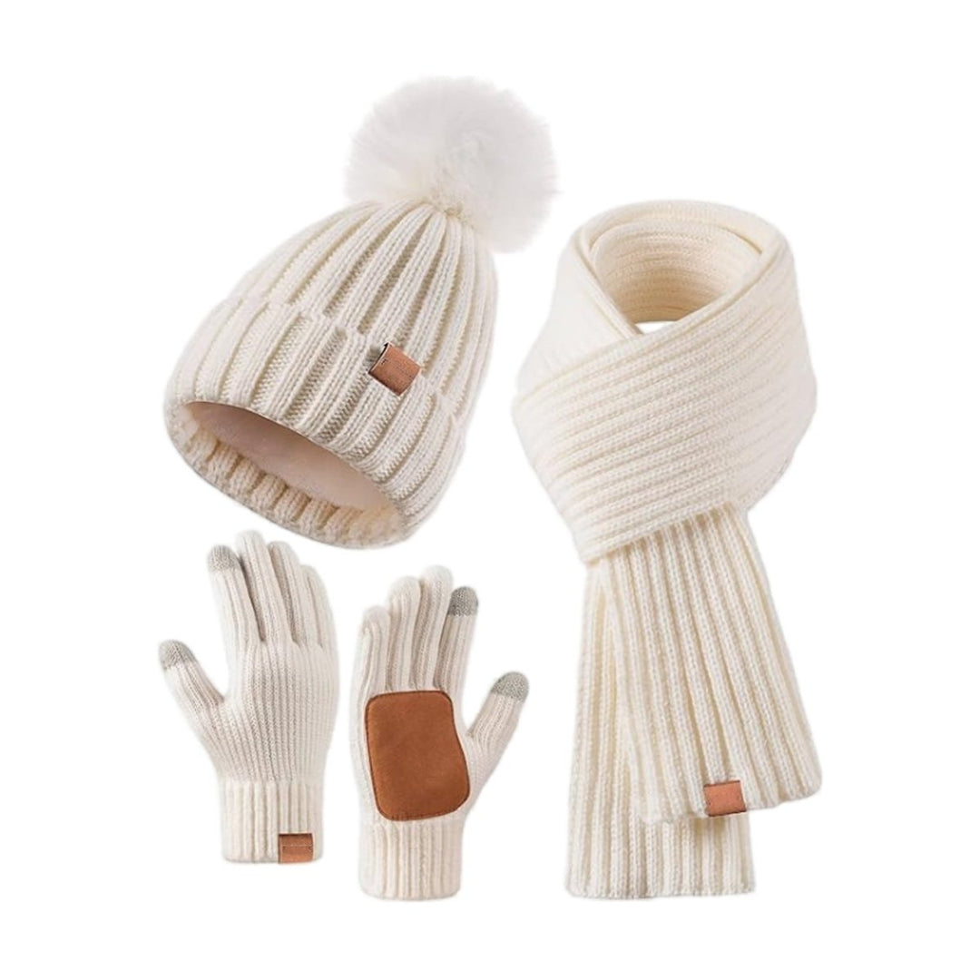 Unisex Winterset 3-in-1 Met Muts Sjaal En Handschoenen 6