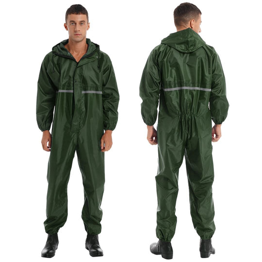 Veiligheidsoverall met Capuchon Waterdicht Reflecterend 1