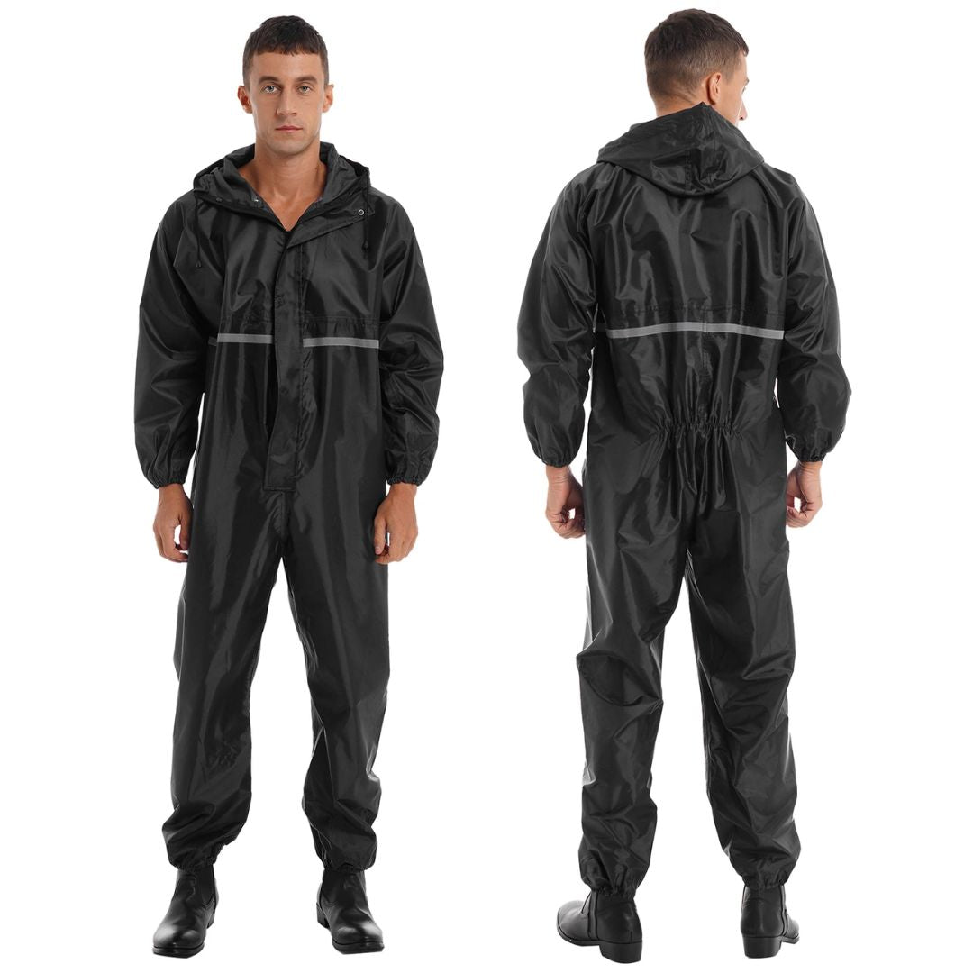Veiligheidsoverall met Capuchon Waterdicht Reflecterend 3