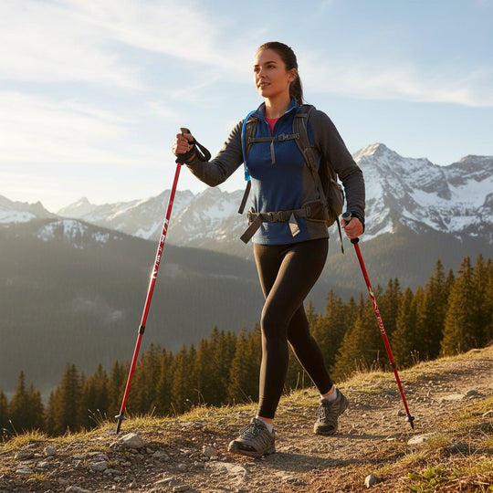 Verstelbare Trekkingstokken met Ergonomische Handgreep 2