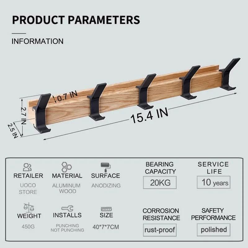 Verstelbare Wandhaak Scandinavisch Design 5
