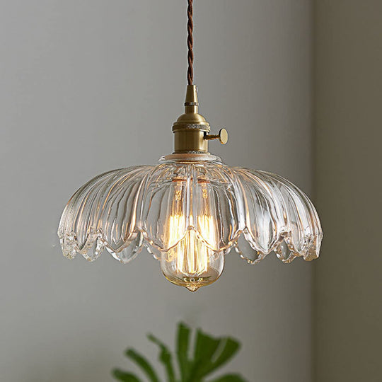 Vintage Bloemen Hanglamp voor Retro en Moderne Interieurs 8