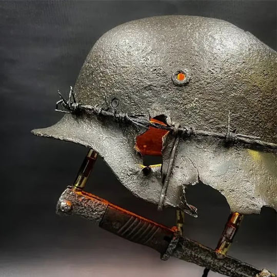 Vintage Tafellamp Helm Stijl 3