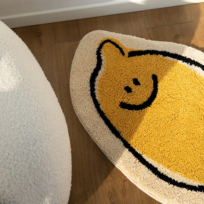Vloerkleed met Citroendessin voor Badkamer en Interieur 1