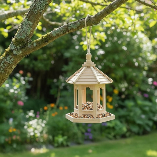 Vogelhuisje met Geïntegreerd Watersysteem voor Tuin 3
