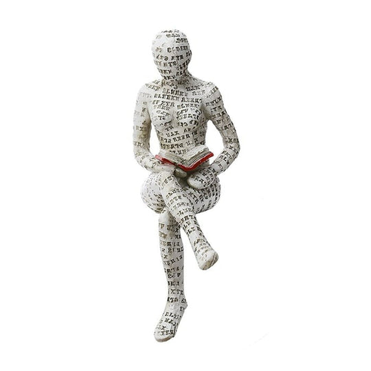 Vrouwenbeeld Ornament Lezend voor Thuisdecoratie 6