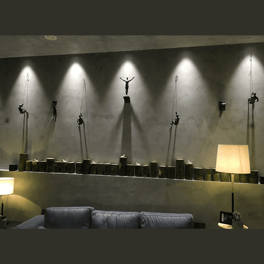 Wanddecoratie Set Klimmende Man Creatief 3