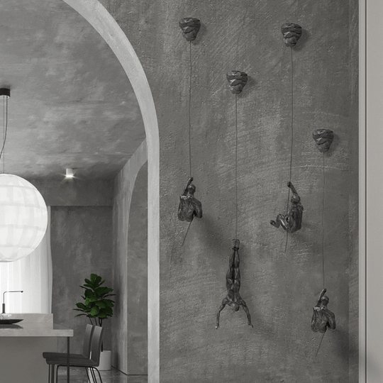 Wanddecoratie Set Klimmende Man Creatief 8