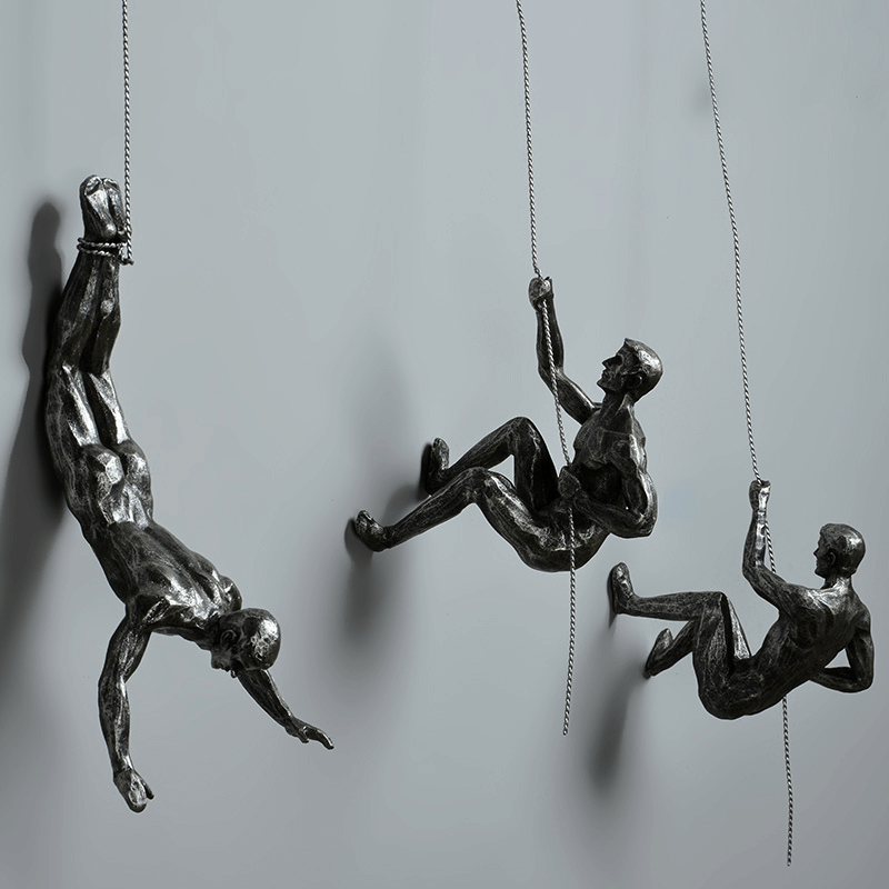 Wanddecoratie Set Klimmende Man Creatief 9