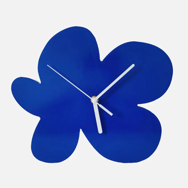 Wandklok Geometrisch Blauw Modern Design voor Minimalistisch Interieur 9