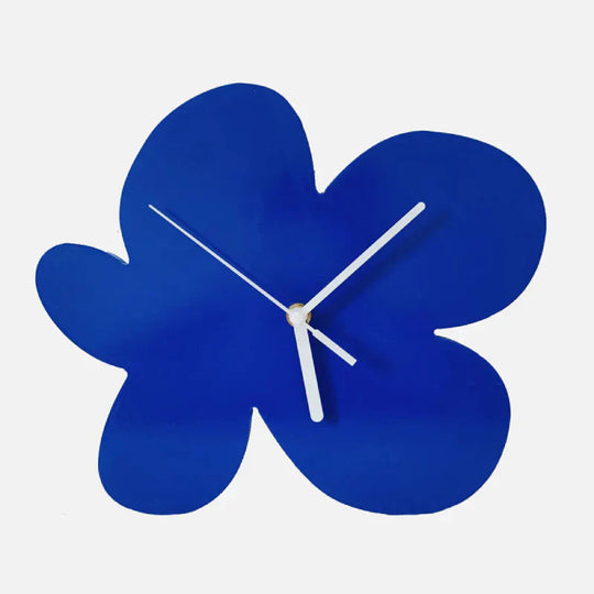 Wandklok Geometrisch Blauw Modern Design voor Minimalistisch Interieur 9