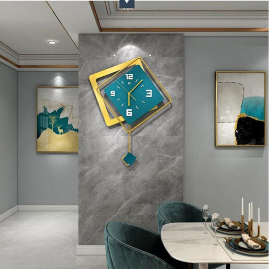 Wandklok Geometrisch Hout Minimalistisch 1