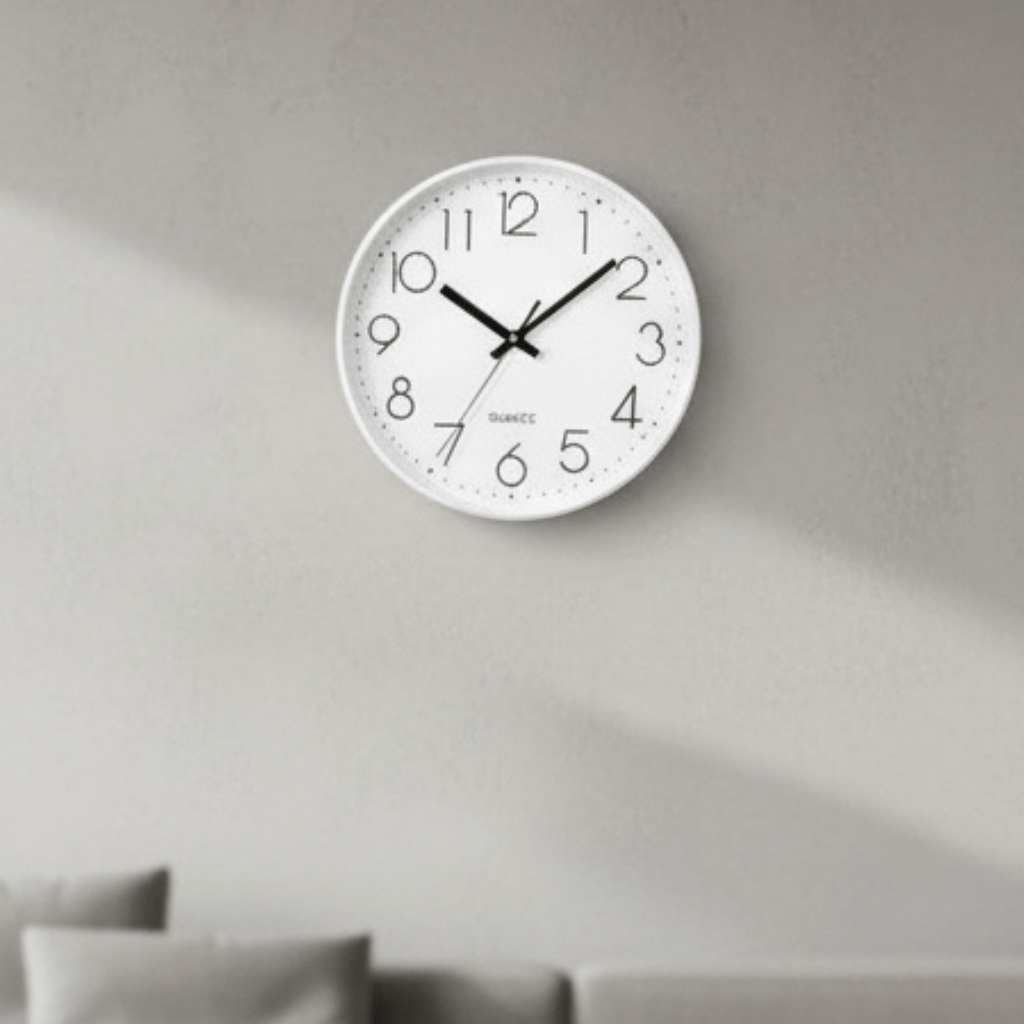 Wandklok Minimalistisch Design 30 cm Stille Beweging 0