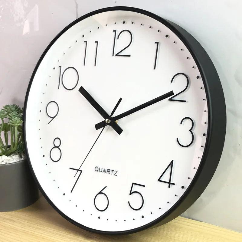 Wandklok Minimalistisch Design 30 cm Stille Beweging 8