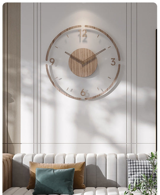 Wandklok Minimalistisch Scandinavisch Design Geruisloos 35 cm 1