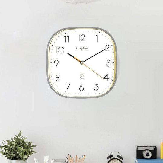 Wandklok Retro Stijl Vierkant 6