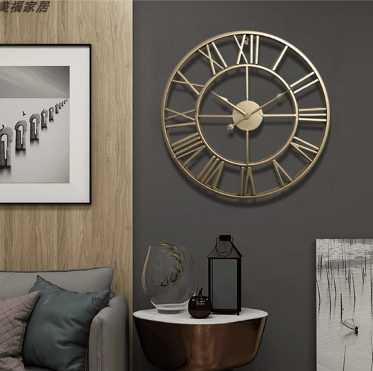 Wandklok Skelet Design Stille Beweging voor Thuis en Kantoor 0
