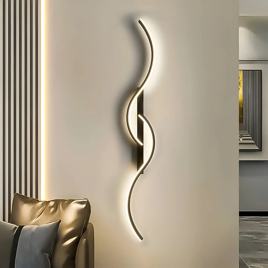 Wandlamp Gebogen Modern voor Binnengebruik met LED Verlichting 1