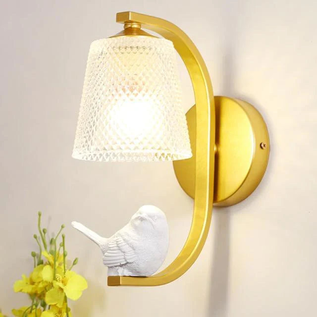 Wandlamp Rustiek Ontwerp Vogellamp voor Binnen Gebruik 7